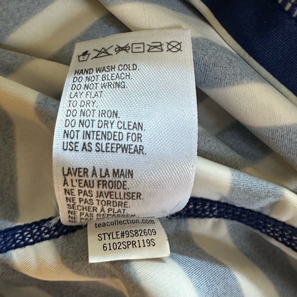 Tea Collection Nautical Striped Kids Swim Shirt - Picture 5 of 5